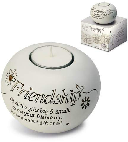 Arora Said with Sentiment Tealight Holder - Friendship