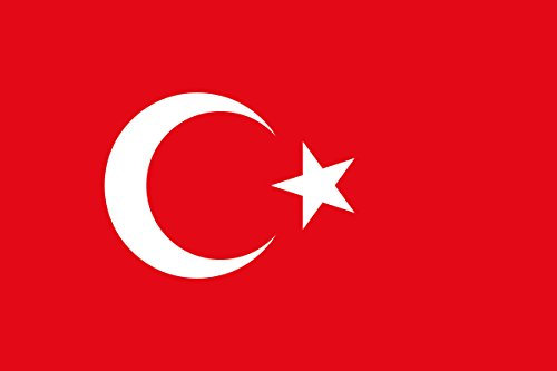 Drapeau 150 x 90cm - 100% polyester résistant imperméable - Supporter (Turquie)