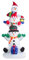 CCLIFE Led Schneemann Beleuchtet Aufblasbar Snowman Outdoor Außenbereich Schneemänner Weihnachtsbeleuchtung weihnachtsdeko Weihnachtsfigur, Farbe:010 Schneemann - 240cm