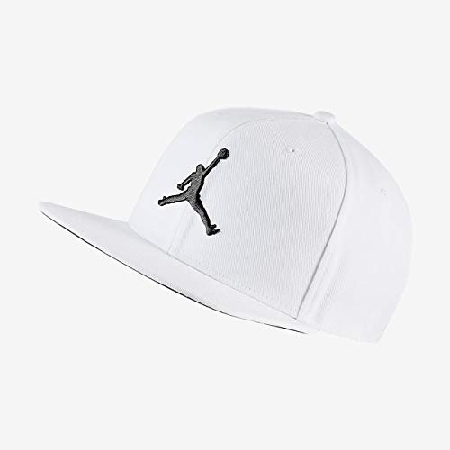 Nike Unisex Jordan Pro Baseballkappe, White/Black, Einheitsgröße EU