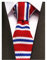 Strick-Krawatte für Herren, Vintage, Business, Smart, lässig, 5,1 cm, schmale Streifen, gestreift, Krawatte – verschiedene Muster, rot / blau / weiß, Einheitsgröße
