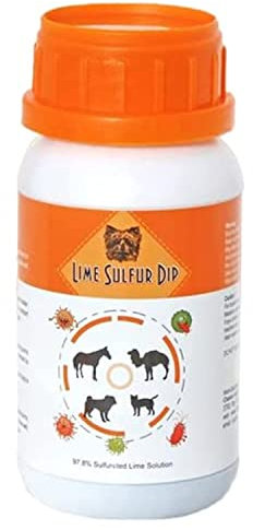 Classic's Lime Sulfur Dip (237 ml) - Extra Strength Formula - Safe Solution for Dog, Cat, Puppy, Kitten, Horse