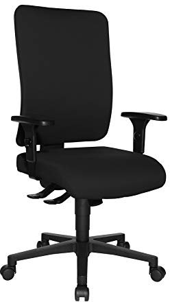 Topstar Open X (P) ergonomischer Bürostuhl, Schreibtischstuhl, Stoffbezug, schwarz