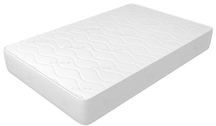 Matratze 120x200 cm, Höhe 21 cm - Einzelbett, aus Waterfoam, Aloe Vera Beschichtung, Unverformbare, Antiallergisch und Milbendicht. Modell: Plus H21