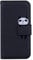 Annuo Leather Case for iphone 5/5S/SE 2016 Phone Case Leather Panda Flip Shockproof Wallet Case Cover for iphone 5/5S/SE 2016 Magnetic Case with Card Holder Stand Function Strap Black