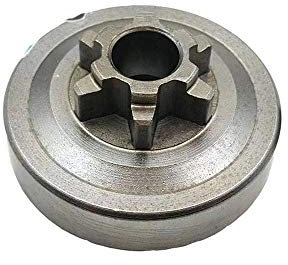 Pignone Campana Frizione Motosega 3/8 6 Denti Compatibile con Motoseghe Originali e Cloni da 25cc 2500, Alpina, Echo, Efco, Sandrigarden, Sthil, McCulloch