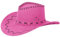 Alsino Cowboyhut Hut Faschingshut Cowboy Karneval Westernstyle Karnevalskostüm Faschingskostüm Herren Damen Kinder Leder Unisex Onesize (pink fuchsia)