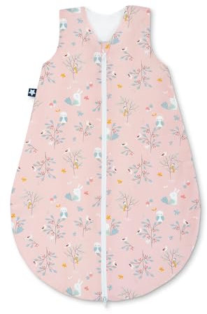 Julius Zöllner Baby Ganzjahresschlafsack aus 100% Baumwolle, Größe 110 , 24-48 Monate, Standard 100 by OEKO-TEX, made in Germany, Rosalie