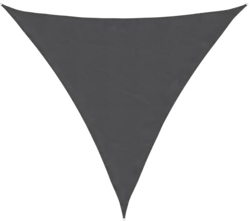 vidaXL Sonnensegel Wasserfest Sonnenschutz Windschutz Sonnendach UV Schutz Garten Terrasse Balkon Oxford-Gewebe Dreieckig 3x3x3m Anthrazit