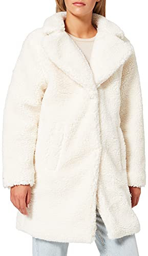 Urban Classics Manteau Sherpa Oversize pour Femme Veste, Sable Blanc, XS