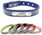 Yonsbox Mikrofaser Reflektierend Katzenhalsband Hundehalsbänder Personalisierte mit Namen und Telefonnummer Katzen Welpen Halsbänder für Kleine Mittlere Große Hunde 2,5CM Breit Verstellbar 38-46CM