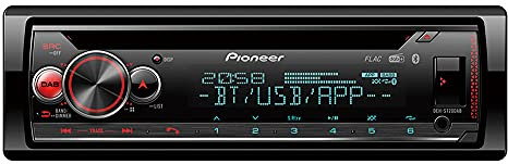 MEDIADOX 1-DIN Autoradio-Set inkl. Spannungswandler von Pioneer (DEH-S720DAB) passend für LKW/Truck/Bus/24 Volt/24V