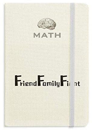 Quote Friend Faly Fight Math Notebook Classic Journal Diary A5