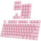 PWNAGE Komplettes PBT-Tastenkappen-Set – Double Shot PBT Shine Through Full Keyboard Keycaps (Pink)