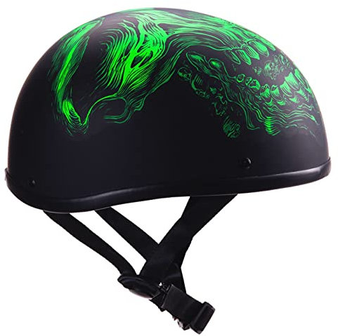 retrò Vintage Casco A Scodella, Aperto Faccia Casco Nero Opaco ECE DOT Omologato Uomo Donna, Chopper Chopper Cruiser Portatile Jet Casco Scodella (Size : X-Large)