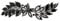 EVER FAITH Damen Haarkamm CZ Marquise Shaped Hibiskus Blume Blatt Haarspange Clip Schwarz-Silber-Ton