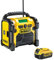 Dewalt DCR020 240V Compact DAB Radio with 1 x 4.0Ah Battery