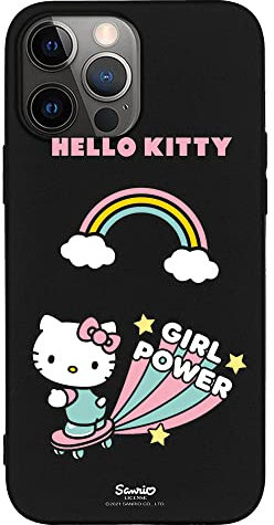 Schutzhülle für iPhone 13 Pro MAX Schwarz mit Hello Kitty Girl Power