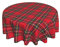 BETGINY Weihnachtstischdecke 152,4 cm rund rot grün Büffel Plaid Tischdecke staubdicht knitterfrei rustikale Weihnachten karierte Tischdecke für Urlaub Party Essen