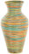Vase aus Rattan Dekovase Bodenvase Dekoration Rund (2 Bunt)