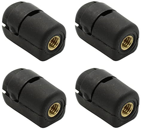 BIAREN Lot de 4 raccords d'extrémité de vérin à gaz Filetage femelle M8 Filetage femelle M8 Diamètre 10 Boule Pan