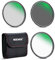 NEEWER Kit di 77mm Filtri ND8 ND64 CPL, Filtri ND + Polarizzatore Circolare 32 Strati di Nano Rivestimento Vetro Ottico HD Resistente a Acqua & Graffi Ultra Sottile