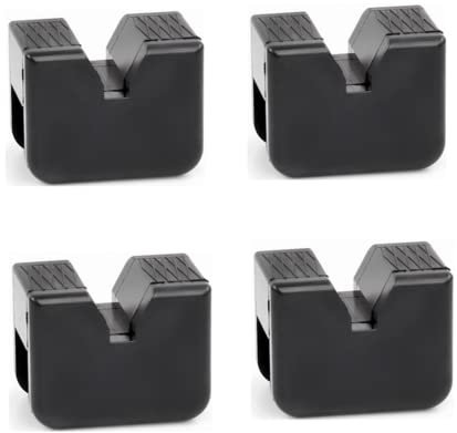 KickFun Universal Jack Stand Rubber Pads, Pinch Weld Jack Adapter Protector - Fits for 2-3 ton Jack Stand (4)