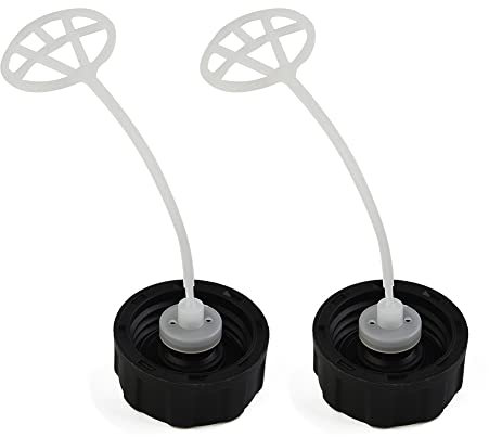 DAZZLEEX 2Pcs Universal Fuel Tank Cap for 43cc 49cc 52cc 55cc Petrolscooter and Garden Multi Tool Engine Fuel Tanks Strimmer Hedge Trimmer