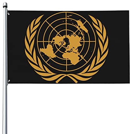 Emblem der Vereinten Nationen 3 x 5 ft Terrasse Garten Flagge Innendekoration einseitig bedruckte Flagge