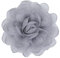 KABELIF Süß Damen Blumen Brosche, Ansteckblume, Blume Haarspange, Haarclip Blume, Rosen Haarnadeln Haarschmuck für Mädchen Frauen Party Strand Hochzeit (Grau)