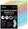 A4 Regenbogen-Spiegelkartonpapier, 25 Blatt 250 g/m²/92 lb metallisch reflektierendes Papier zum Basteln, Farblaserkarton für Geburtstagsdekoration UAP19LS25