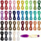 TOAOB 350m Waxed Cotton Cords Mixed Colors Thread Beading Strings 1mm for Bracelet Necklace Jewellery Making Craft Decoration