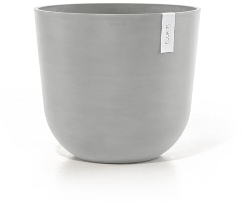 Ecopots Oslo Blumentopf rund mit Wassertank UV-beständig langlebig Ø 45 x H 39,2 cm