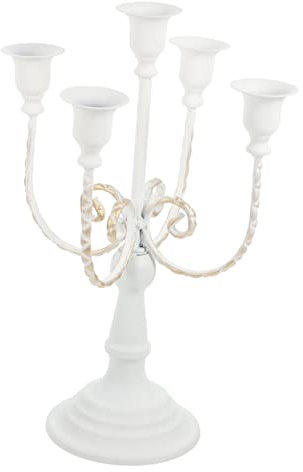 Wrought Candle Holder Metal Candelabra Centrepieces for Tables Candle Holder Christmas Candle Holder Home Decor Ornament Vintage Candelabra Vintage