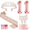 11. Geburtstag Mädchen Deko, 11. Geburtstag Krone und Schärpe, Happy Birthday Tortendeko Kerzen, Luftballons Rosegold, Geschenke für Mädchen 11 Jahre