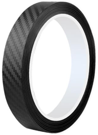 Visxcnu Protezione per Paraurti per Auto Antigraffio,Nastro Adesivo Vinile In Fibra Di Carbonio Per Auto Moto,Carbon Adesiva Pellicola Protettiva Strisce Nero Opaco 3CM*3CM