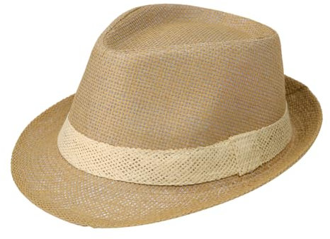 IBLUELOVER Men Fedora Trilby Straw Hat Vintage Cowboy Panama Hat Western Cowgirl Bush Cap Folding Sun Protection Visor for Men Women,56-58cm Khaki