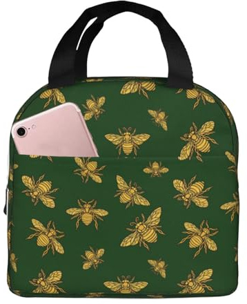 Isolierte Lunchtaschen für Männer und Frauen, Arbeit – Hohey Bee weiche Kühltasche isoliert für Reisen, wasserdicht, kleine Erwachsene Lunchbox für Männer und Frauen, Lunch-Tasche für Damen und Herren
