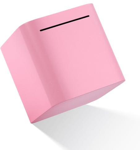 Salvadanaio Grande Adulti Bambini Salvadanaio In Acciaio Inossidabile Scatola Di Risparmio Per Monete Non Apribile Cassa Di Risparmio Rosa 15 * 15 * 15cm