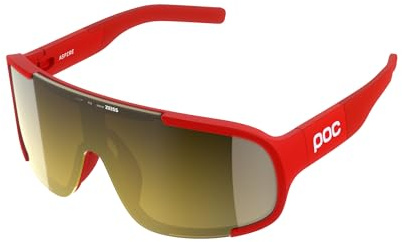 POC Unisex Aspire Sonnenbrille, Prismane Red/Clarity Road/Partly Sunny Gold, One Size