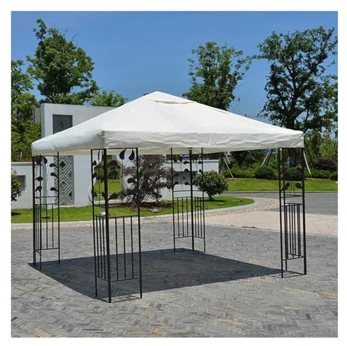 VINCINEY Toile pour Tonnelle Couverture supérieure de Remplacement d'auvent, abri de Gril extérieur, Couverture de Tente de Barbecue, Couverture de Remplacement for Patio et Jardin(Single Layer)