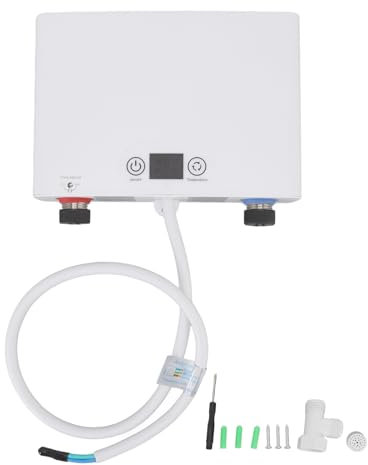 FLEXMAN Durchlauferhitzer Ohne Durchlauferhitzer, 5500 W, 220 V, Durchlauferhitzer mit G1/2 Kaliber, Mini Warmwasserbereiter Unter der Spüle für Küche, Badezimmer, Öffentliche