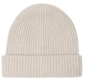 Style & Republic Herren Beanie aus 100% Kaschmir | edle Männer-Mütze aus feinstem Cashmere | Bundumfang 56cm (Sand)