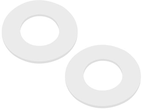 2 Pack 816.418.00.1 Flush Valve Base Sealing Washer Compatible with Geberit,Ideal Standard Toilet Flush Valve Seal Ring Replacement Gaskets Parts Silicon Clear Washers Repair Rubber Seal Diaphragm