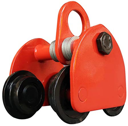 Robuster Rollwagen mit zwei Rädern, 2200 / 4400 / 2,999 kg – manueller Rollwagen mit verstellbarer Breite für Logistik – Industriequalität Beam Trolley