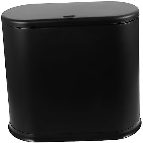 Cabilock Poubelle Avec Couvercle Mince Pour Salle De Bain Petite Poubelle Plastique Pour Bureau