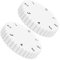 Lot de 2 boutons de contrôle de température universels pour cuisinière et thermostat de réfrigérateur - Bouton de rechange - Poignée de porte de réfrigérateur - Blanc ABS