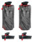 Barlone 2 Stück Faltbare Trinkflasche 700ML, Wiederverwendbare Faltbare Wasserflasche, Wasserflasche Faltbar mit Clip, BPA-Freie Faltflasche Trinkbeutel für Reisen, Abenteuer, Wandern, Fitness