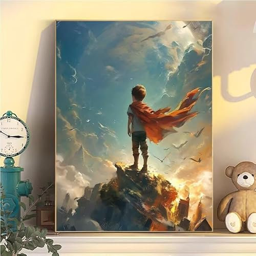 Kit de Peinture Numero Adulte Les HéRos, Peinture par Numéros Adulte Enfant Débutants GarçOn, avec Pinceaux et Acryliques Kits, Bricolage Activité Manuelle Loisirs Créatifs Cadeau 30x40cm YH1-453