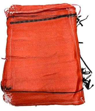 100 Firewood Nets Woven Leno 45x60cm Orange (Specialised for firewood, logs & potatoes)